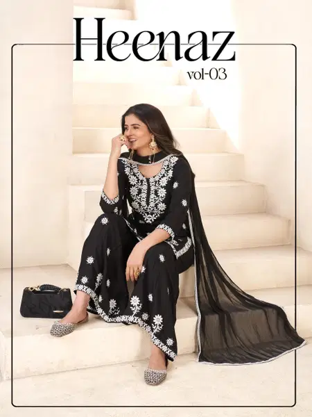 Heenaz Vol 3 By Blue Hills Rayon Bulk Kurti With Bottom Dupatta Orders In India
